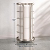 image:imageBROOKSTONE Toilet Paper Holder Stand Reserve  Free Standing Toilet Paper Stand with Storage that Holds Mega Rolls Standing Bathroom Tissue Organizer Bathroom Decor  Modern Storage Holder BlackNickel