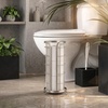image:imageBROOKSTONE Toilet Paper Holder Stand Reserve  Free Standing Toilet Paper Stand with Storage that Holds Mega Rolls Standing Bathroom Tissue Organizer Bathroom Decor  Modern Storage Holder BlackNickel