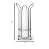 image:imageBROOKSTONE Toilet Paper Holder Stand Reserve  Free Standing Toilet Paper Stand with Storage that Holds Mega Rolls Standing Bathroom Tissue Organizer Bathroom Decor  Modern Storage Holder BlackChrome Minimal