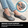 image:imageBrookstone Plush Footie Slippers for Women with Memory Foam InsolePlush  Solid
