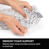image:imageBrookstone Plush Footie Slippers for Women with Memory Foam InsoleSherpa  Grey