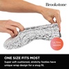image:imageBrookstone Plush Footie Slippers for Women with Memory Foam InsoleSherpa  Grey