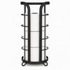 image:imageBROOKSTONE Toilet Paper Holder Stand Reserve  Free Standing Toilet Paper Stand with Storage that Holds Mega Rolls Standing Bathroom Tissue Organizer Bathroom Decor  Modern Storage Holder BlackBlack