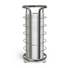 image:imageBROOKSTONE Toilet Paper Holder Stand Reserve  Free Standing Toilet Paper Stand with Storage that Holds Mega Rolls Standing Bathroom Tissue Organizer Bathroom Decor  Modern Storage Holder BlackChrome
