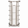 image:imageBROOKSTONE Toilet Paper Holder Stand Reserve  Free Standing Toilet Paper Stand with Storage that Holds Mega Rolls Standing Bathroom Tissue Organizer Bathroom Decor  Modern Storage Holder BlackNickel