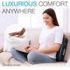 image:imageBrookstone BK1209  Luxurious Lumbar Support Pillow for Car or Office Chair Back Cushion with Premium Grade Memory Foam Breathable and Washable Cover Adjustable StrapBlack