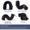 image:imageBrookstone Free Form Travel Pillow Lightweight Flexible Memory Foam PillowBlack