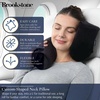image:imageBrookstone Free Form Travel Pillow Lightweight Flexible Memory Foam PillowBlack