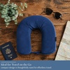 image:imageBrookstone Free Form Travel Pillow Lightweight Flexible Memory Foam PillowBlue