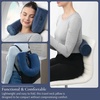 image:imageBrookstone Free Form Travel Pillow Lightweight Flexible Memory Foam PillowBlue