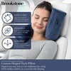 image:imageBrookstone Free Form Travel Pillow Lightweight Flexible Memory Foam PillowBlue