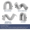 image:imageBrookstone Free Form Travel Pillow Lightweight Flexible Memory Foam PillowGrey