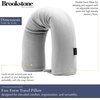 image:imageBrookstone Free Form Travel Pillow Lightweight Flexible Memory Foam PillowGrey