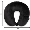 image:imageBrookstone Microbead Neck Pillow Soft Travel Pillow with Phone PocketBlack