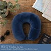 image:imageBrookstone Microbead Neck Pillow Soft Travel Pillow with Phone PocketBlue