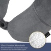 image:imageBrookstone Microbead Neck Pillow Soft Travel Pillow with Phone PocketDark Grey