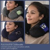 image:imageBrookstone Microbead Neck Pillow Soft Travel Pillow with Phone PocketDark Grey