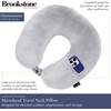 image:imageBrookstone Microbead Neck Pillow Soft Travel Pillow with Phone PocketGrey
