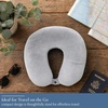 image:imageBrookstone Microbead Neck Pillow Soft Travel Pillow with Phone PocketGrey