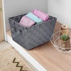 image:imageBrookstone Over the Toilet Tank Wicker Storage Basket Bathroom and Closet Organizers and Storage Bins with Fabric Liner Grey 2 Pack SetDark Grey