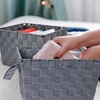 image:imageBrookstone Over the Toilet Tank Wicker Storage Basket Bathroom and Closet Organizers and Storage Bins with Fabric Liner Grey 2 Pack SetDark Grey