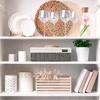 image:imageBrookstone Over the Toilet Tank Wicker Storage Basket Bathroom and Closet Organizers and Storage Bins with Fabric Liner Grey 2 Pack SetGrey Two Pack with Liner