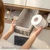 image:imageBrookstone Over the Toilet Tank Wicker Storage Basket Bathroom and Closet Organizers and Storage Bins with Fabric Liner Grey 2 Pack SetGrey Two Pack with Liner