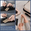 image:imageBrookstone Silicone Luggage Tags 2 Pack Steel Cable LoopKhaki