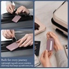 image:imageBrookstone Silicone Luggage Tags 2 Pack Steel Cable LoopLilac Ice