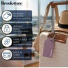 image:imageBrookstone Silicone Luggage Tags 2 Pack Steel Cable LoopSoft Pink
