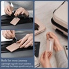 image:imageBrookstone Silicone Luggage Tags 2 Pack Steel Cable LoopSoft Pink