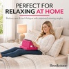 image:imageBrookstone Tablet Lap Cushion  Tablet and Phone Holder for Bed Flights and Travel Two Angled Memory Foam Lap Desk for Reading and Hands Free Viewing Compatible iPad and Kindle Accessories BlackHot Pink