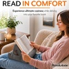 image:imageBrookstone Tablet Lap Cushion  Tablet and Phone Holder for Bed Flights and Travel Two Angled Memory Foam Lap Desk for Reading and Hands Free Viewing Compatible iPad and Kindle Accessories BlackGray