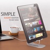 image:imageBrookstone Tablet Stand with Adjustable Angle Metalic Phone Holder Silicone Grips Hold Your EReader Securely Easy to Reach Charging Hole Minimalist Desk Stand