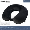 image:imageBrookstone Travel Neck Pillow  Lightweight UShaped Memory Foam Travel Pillow for Airplane Car Travels amp Sleeping BlackBlack