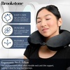 image:imageBrookstone Travel Neck Pillow  Lightweight UShaped Memory Foam Travel Pillow for Airplane Car Travels amp Sleeping BlackBlack