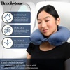 image:imageBrookstone Travel Neck Pillow  Lightweight UShaped Memory Foam Travel Pillow for Airplane Car Travels amp Sleeping BlackBlue
