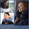 image:imageBrookstone Travel Neck Pillow  Lightweight UShaped Memory Foam Travel Pillow for Airplane Car Travels amp Sleeping BlackBlue