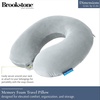 image:imageBrookstone Travel Neck Pillow  Lightweight UShaped Memory Foam Travel Pillow for Airplane Car Travels amp Sleeping BlackGrey