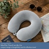 image:imageBrookstone Travel Neck Pillow  Lightweight UShaped Memory Foam Travel Pillow for Airplane Car Travels amp Sleeping BlackGrey