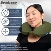 image:imageBrookstone Travel Neck Pillow  Lightweight UShaped Memory Foam Travel Pillow for Airplane Car Travels amp Sleeping BlackOlive