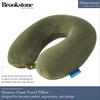 image:imageBrookstone Travel Neck Pillow  Lightweight UShaped Memory Foam Travel Pillow for Airplane Car Travels amp Sleeping BlackOlive