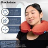 image:imageBrookstone Travel Neck Pillow  Lightweight UShaped Memory Foam Travel Pillow for Airplane Car Travels amp Sleeping BlackTerra Cotta