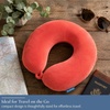 image:imageBrookstone Travel Neck Pillow  Lightweight UShaped Memory Foam Travel Pillow for Airplane Car Travels amp Sleeping BlackTerra Cotta