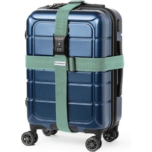 image:imageBrookstone Luggage Strap 2in1 TSAApproved Expandable StrapVintage Green