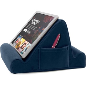 image:imageBrookstone Tablet Lap Cushion  Tablet and Phone Holder for Bed Flights and Travel Two Angled Memory Foam Lap Desk for Reading and Hands Free Viewing Compatible iPad and Kindle Accessories BlackRoyal Blue