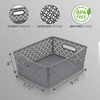 image:imageBROOKSTONE  2 Pack Large Storage Baskets with Handles Decorative Woven Pattern Versatile and Stylish Organizers for Home BPA Free Plastic Bins