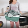 image:imageBROOKSTONE Collapsible Laundry Basket Set Modern Extra Large Collapsible Basket Set Comfort NonSlip Grip Handles Minimalist Space Saving Design Portable PopUp Hamper BPA FREE Dark Grey 2 PACKMint Green