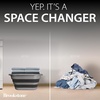 image:imageBROOKSTONE Collapsible Laundry Basket Set Modern Extra Large Collapsible Basket Set Comfort NonSlip Grip Handles Minimalist Space Saving Design Portable PopUp Hamper BPA FREE Dark Grey 2 PACKDark Grey
