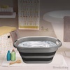 image:imageBROOKSTONE Collapsible Laundry Basket Set Modern Extra Large Collapsible Basket Set Comfort NonSlip Grip Handles Minimalist Space Saving Design Portable PopUp Hamper BPA FREE Dark Grey 2 PACKDark Grey